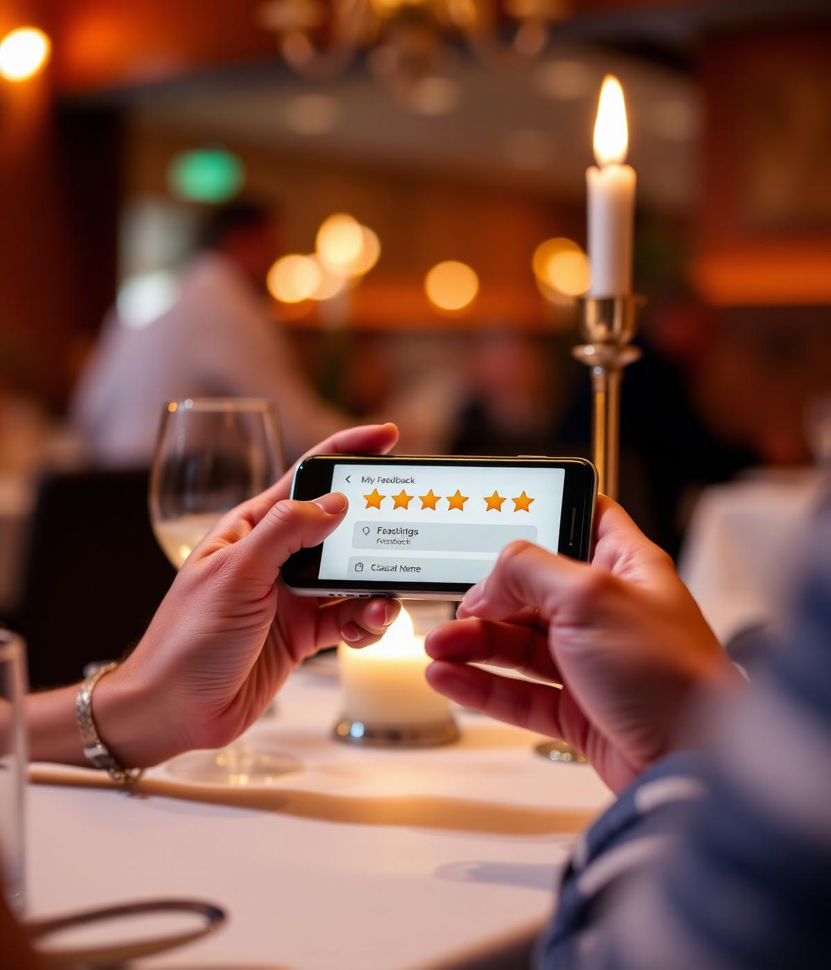 Gast gibt Feedback über Tablo